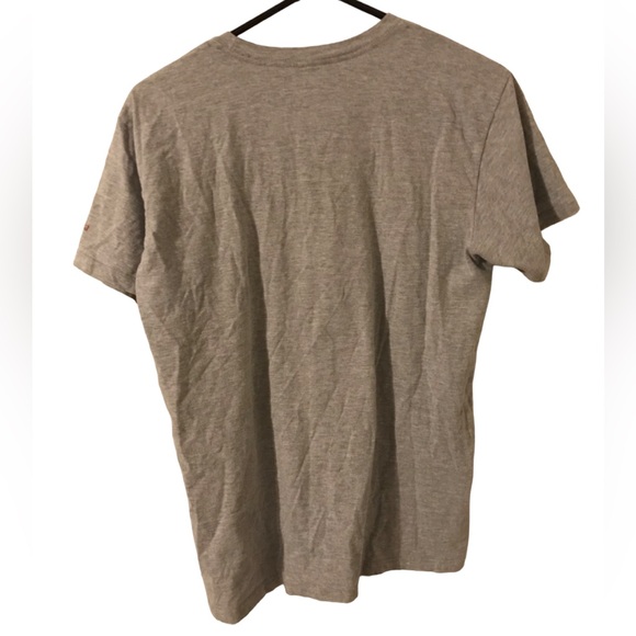 Columbia Gray Red Black Round Neck Graphic Short Sleeve Men's Size Small T Shirt - Picture 2 of 4